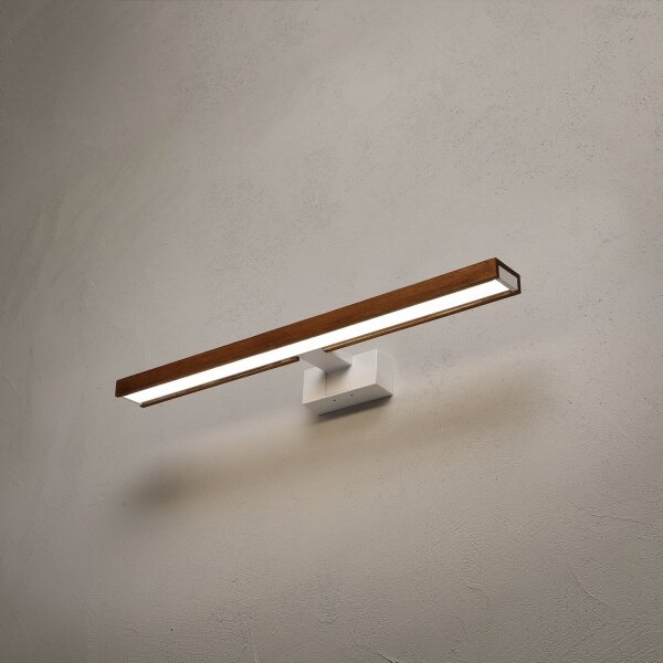 Brilagi -LED kúpeľňové zrkadlové svietidlo 3v1 WOODY MIRROR LED/12W/230V IP44 biela/dub čerešňa