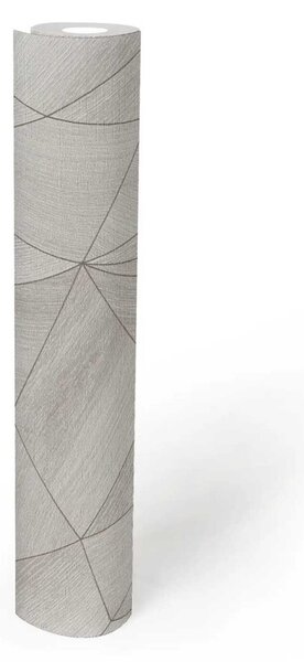 A.S. Création | Vliesová tapeta na stenu Daniel Hechter 36133-6 | 0,53 x 10,05 m | šedá, krémová, metalická