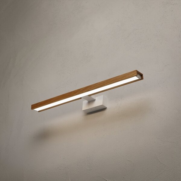 Brilagi - LED osvetlenie kúpeľňového zrkadla 3v1 WOODY MIRROR LED/12W/230V IP44 biela/dub
