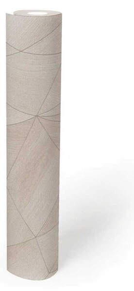 A.S. Création | Vliesová tapeta na stenu Daniel Hechter 36133-7 | 0,53 x 10,05 m | krémová, béžová, metalická
