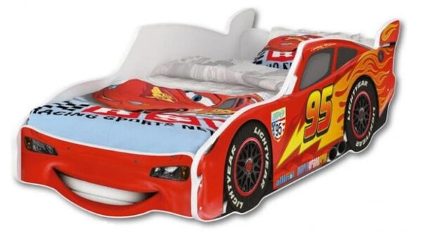 NELLYS Detská posteľ Super Car -McQueen - 140x70
