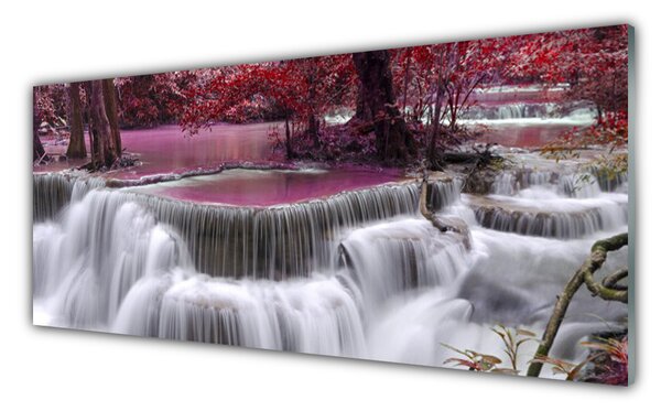 Nástenný panel  Vodopád góry príroda 125x50 cm