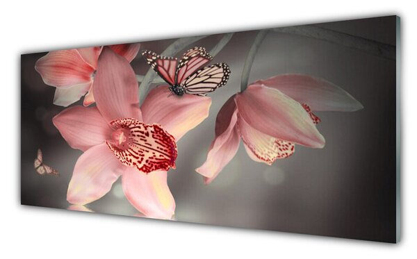Nástenný panel  Kvety 125x50 cm