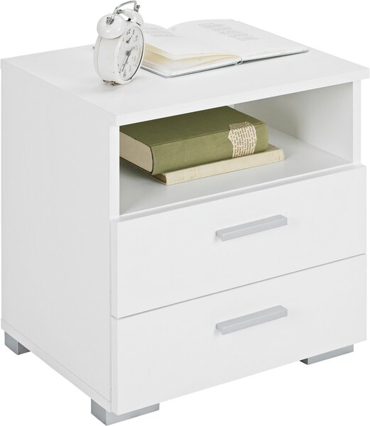 NOČNÝ STOLÍK, biela, 45/47/35 cm Carryhome - Spálňové sety