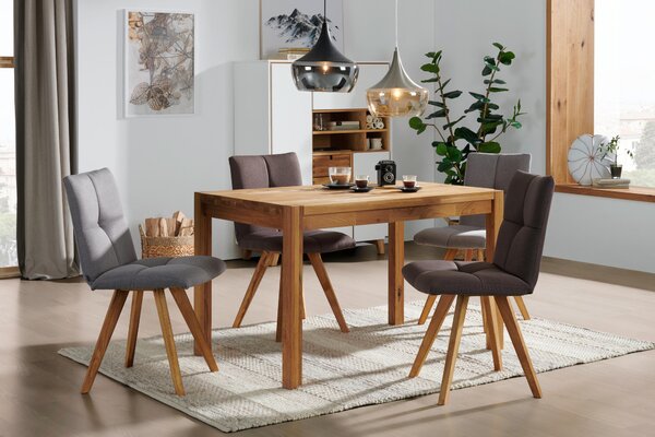 JEDÁLENSKÝ STÔL, divoký dub, farba duba, 120/80/75 cm Carryhome - Stoly