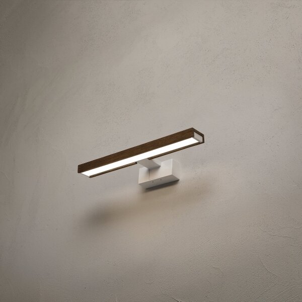 Brilagi-LED Osvetlenie kúpeľňového zrkadla WOODY MIRROR 3v1 LED/8W/230V 40 cm IP44 biela/dub