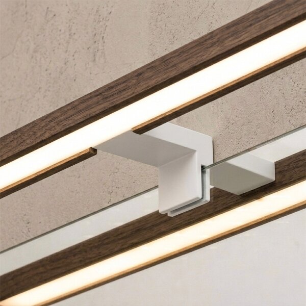 Brilagi-LED Osvetlenie kúpeľňového zrkadla WOODY MIRROR 3v1 LED/8W/230V 40 cm IP44 biela/dub
