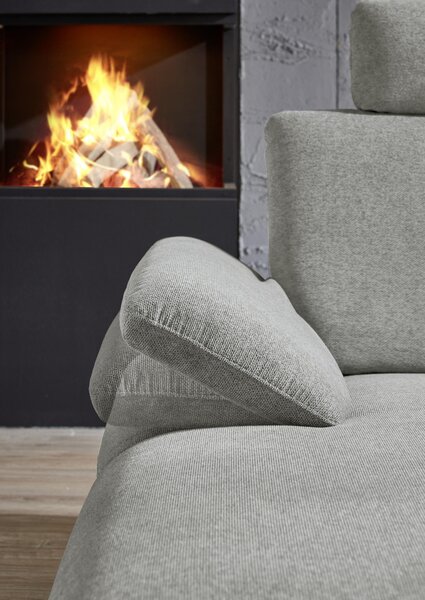 SEDACIA SÚPRAVA, textil, sivá Dieter Knoll - Sedačky
