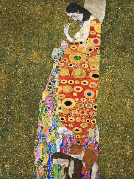 Obrazová reprodukcia Hope (Female Nude) - Gustav Klimt, (30 x 40 cm)