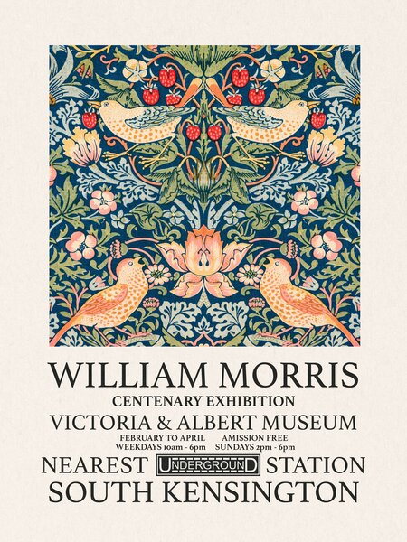 Umelecká tlač Strawberry Thief (Special Edition) - William Morris, (30 x 40 cm)