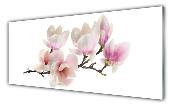 Sklenený obklad Do kuchyne Kvety rastlina príroda 125x50 cm