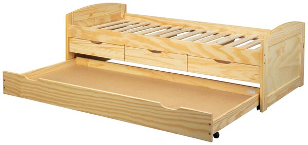 VÝSUVNÁ POSTEĽ, 90/200 cm farba borovice MID.YOU - Detské izby, Online Only