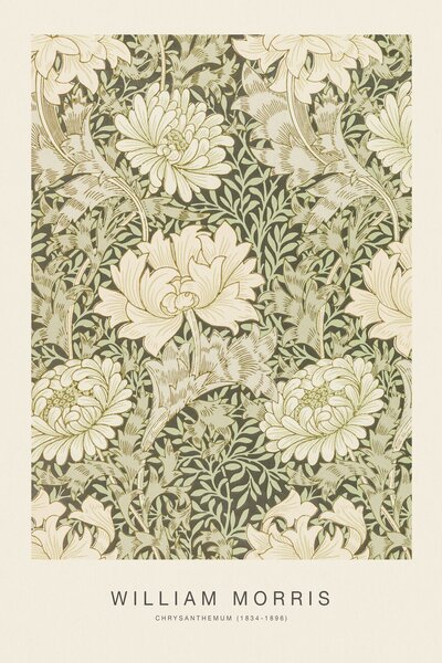 Umelecká tlač Chrysanthemum (Special Edition Classic Vintage Pattern) - William Morris, (26.7 x 40 cm)