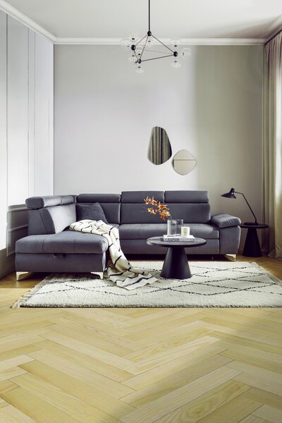 ROHOVÁ SEDAČKA, textil, tmavosivá Carryhome - Sedačky