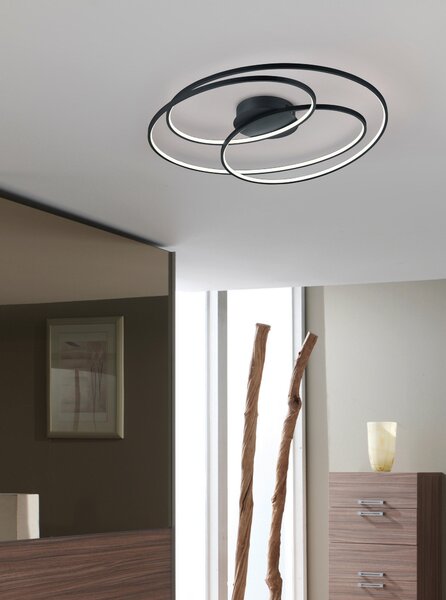 STROPNÉ LED SVIETIDLO, 80/14 cm Trio Leuchten - Interiérové svietidlá