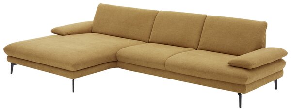 ROHOVÁ SEDACIA SÚPRAVA, textil, kari žltá Dieter Knoll - Sedačky