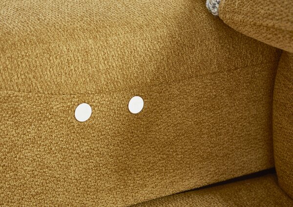 ROHOVÁ SEDACIA SÚPRAVA, textil, kari žltá Dieter Knoll - Sedačky