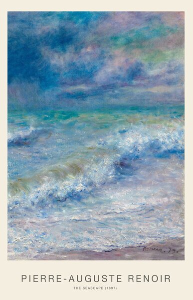 Umelecká tlač The Seascape (Vintage Ocean / Seaside Painting) - Renoir, (26.7 x 40 cm)