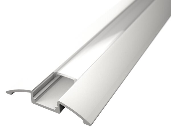 LED Solution Nástenný profil pre LED pásiky N4 biely varianty: Profil bez difuzoru (krytu) 1m