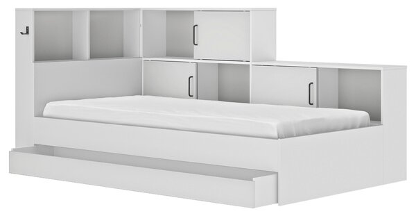 POSTEĽ S ÚLOŽNÝM PRIESTOROM, 90/200 cm biela MID.YOU - Detské izby, Online Only