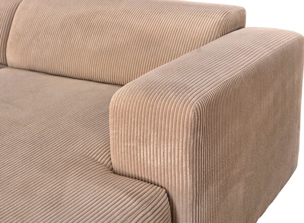 ROHOVÁ SEDAČKA, textil, svetlohnedá P & B - Sedačky, Online Only