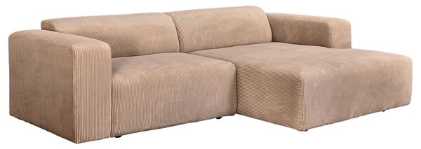 ROHOVÁ SEDAČKA, textil, svetlohnedá P & B - Sedačky, Online Only