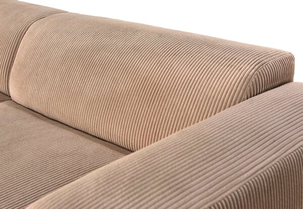 ROHOVÁ SEDAČKA, textil, svetlohnedá P & B - Sedačky, Online Only