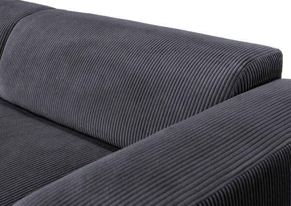 ROHOVÁ SEDAČKA, textil, grafitová P & B - Sedačky, Online Only