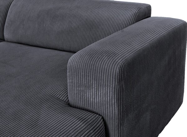 ROHOVÁ SEDAČKA, textil, grafitová P & B - Sedačky, Online Only