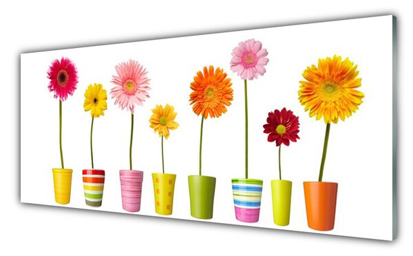 Nástenný panel  Kvety rastlina príroda 125x50 cm