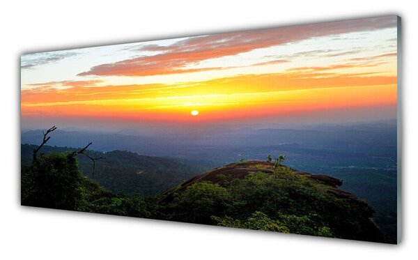 Nástenný panel  Hora les príroda 125x50 cm