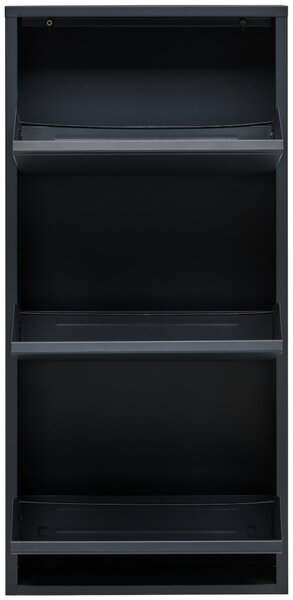 VÝKLOPNÁ SKRINKA NA TOPÁNKY, antracitová, 50/103,5/15 cm Carryhome - Skrine, regály & police na topánky