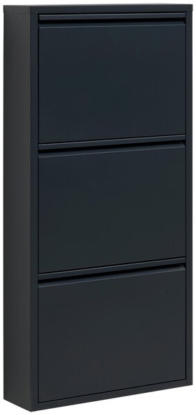 VÝKLOPNÁ SKRINKA NA TOPÁNKY, antracitová, 50/103,5/15 cm Carryhome - Skrine, regály & police na topánky