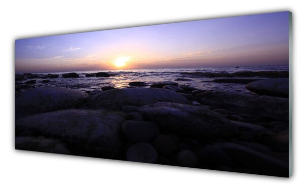 Nástenný panel  Kamene more príroda 125x50 cm