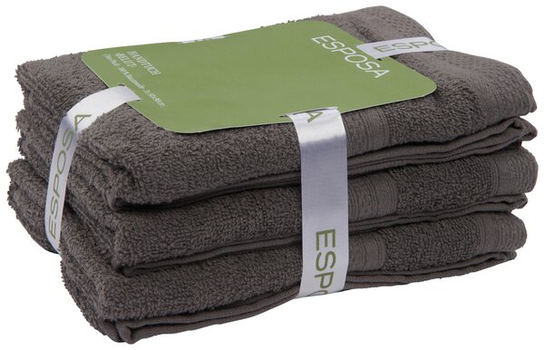 SADA UTERÁKOV NA RUKY, 50/90 cm, antracitová Esposa - Kúpeľňový textil