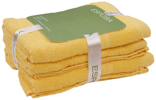 SADA UTERÁKOV NA RUKY, 50/90 cm, žltá Esposa - Kúpeľňový textil