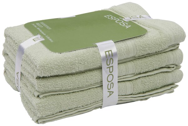 SADA UTERÁKOV NA RUKY, 50/90 cm, zelená Esposa - Kúpeľňový textil