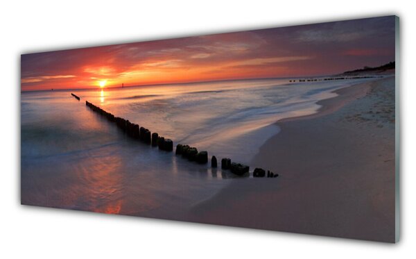 Nástenný panel  Pláž more príroda 125x50 cm