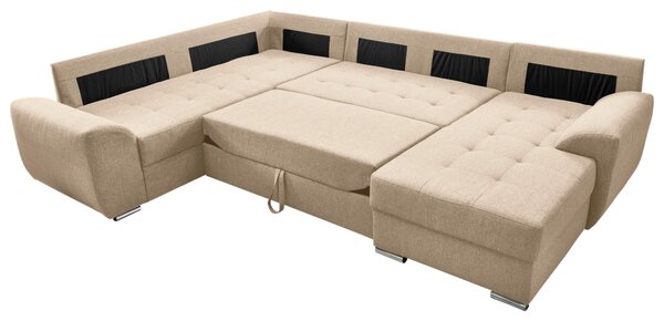 SEDACIA SÚPRAVA, textil, béžová Livetastic - Sedačky, Online Only