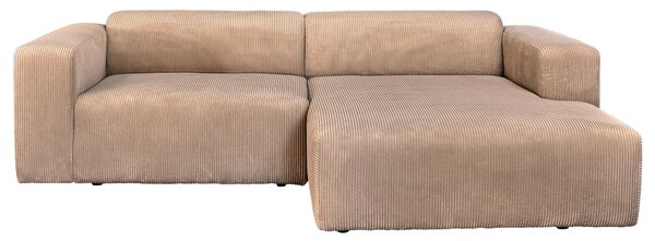 ROHOVÁ SEDAČKA, textil, svetlohnedá P & B - Sedačky, Online Only
