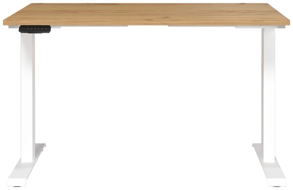 PÍSACÍ STÔL, biela, farba duba, 120/80/72-118 cm Novel - Kancelárske stoly