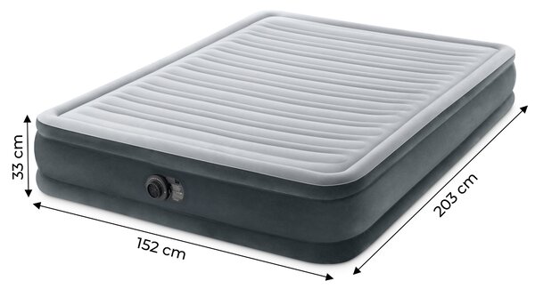 INTEX Nafukovací matrac 203x152 cm s pumpou pre dve osoby INTEX 67770ND