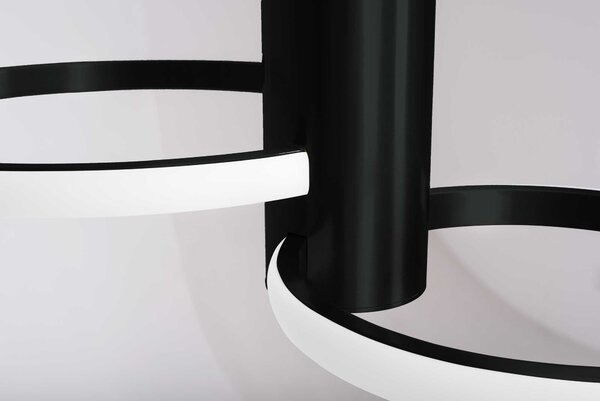 Toolight Toolight, LED stropné svietidlo 22W APP1401-CW, čierna, OSW-00959