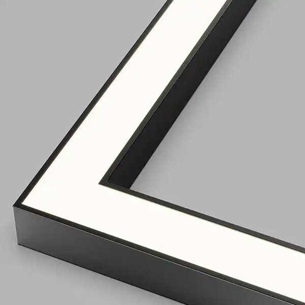 Toolight Toolight, LED stropné svietidlo 60x60x5 cm 36W 4000K APP1284-C, čierna, OSW-00942