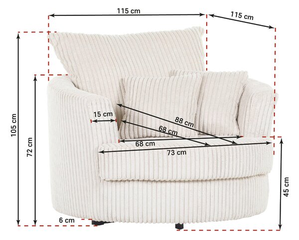 KRESLO, textil, staroružová Carryhome - Kreslá