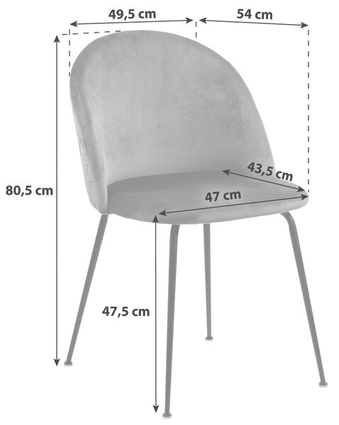 STOLIČKA, 49,5/80,5/54 cm Livetastic - Stoličky, Online Only