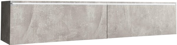 NÍZKA KOMODA, sivá, 140/30/33 cm P & B - Online Only drobný nábytok, Online Only