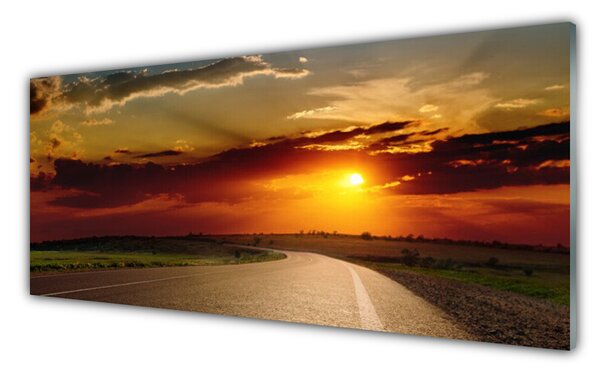 Nástenný panel  Východ cesta príroda 125x50 cm