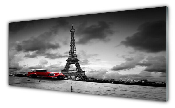 Nástenný panel  Eiffelova veža architektúra 125x50 cm