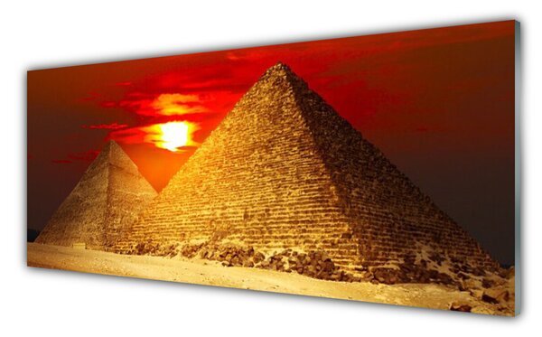 Nástenný panel  Pyramídy architektúra 125x50 cm